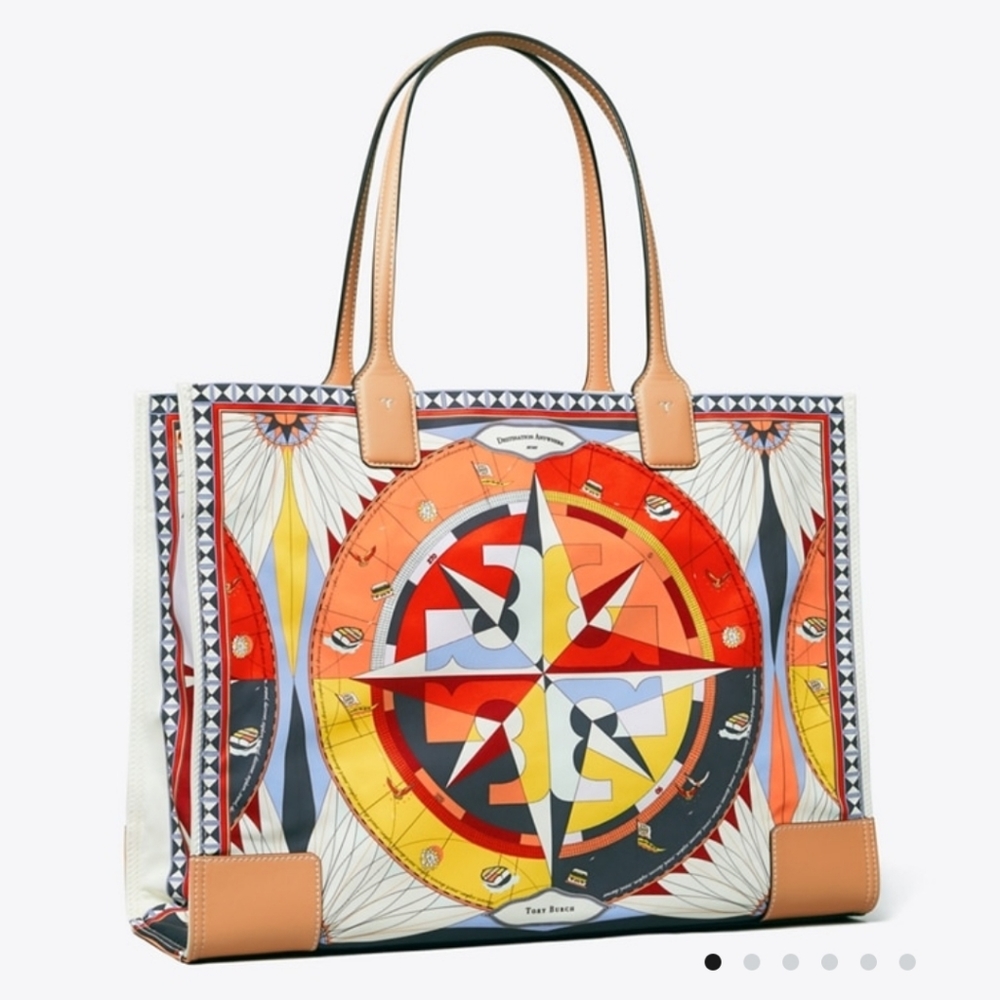 Ella Printed Tote Bag-Tory Burch